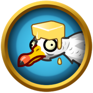 Buttered seagull in the Pat the Birdy achievement