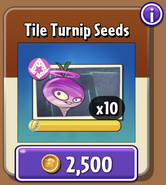 Tile Turnip's seeds in the store (10.2.1)