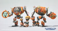 Concept model renders with the Z-Mech (Plants vs. Zombies: Battle for Neighborville)