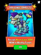 Hover-Goat 3000 on the advertisement for the Weekly Events