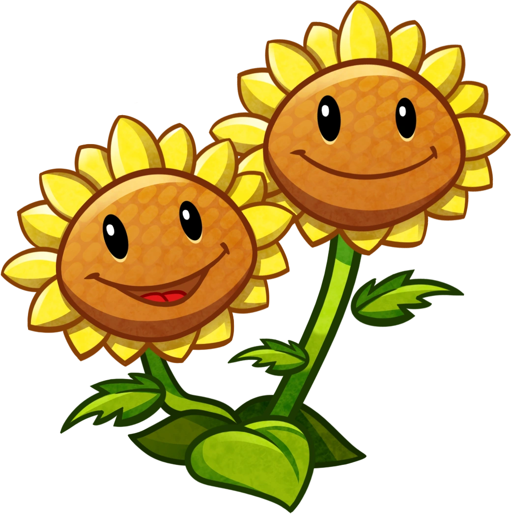 Twin Sunflower | Plants vs. Zombies Wiki | Fandom