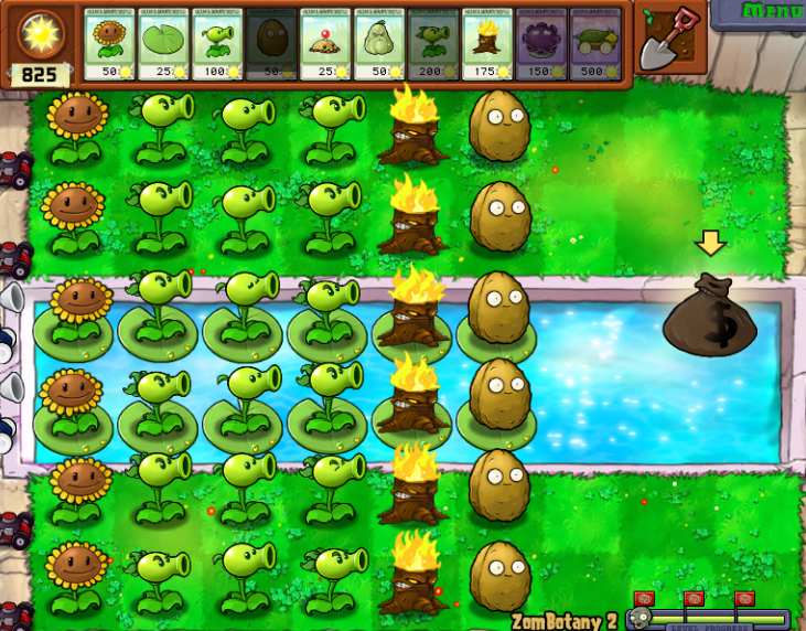 Plants vs Zombies. Zombotany Mod Gameplay 