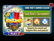 Toadstool in an advertisement of Toadstool's Tournament in Arena (Shine Vine's Shimmer Season) (note she's called Toad Stool)