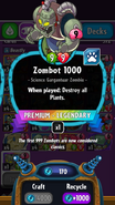 Zombot 1000's statistics