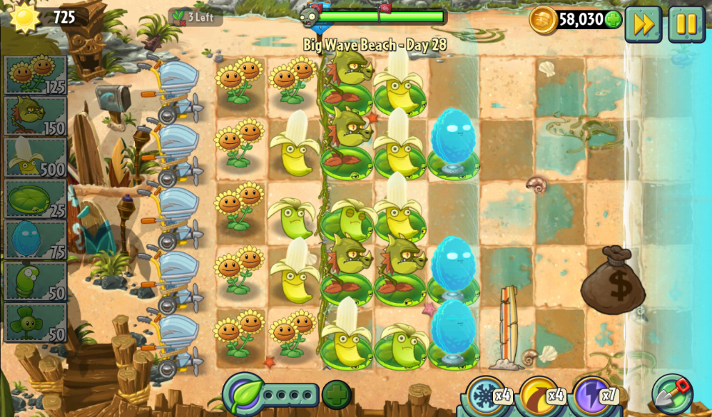 Big Wave Beach - Day 28, Plants vs. Zombies Wiki