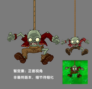 Plants vs. Zombies inspired Bungee Zombie design concept