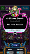 Cell Phone Zombie stats