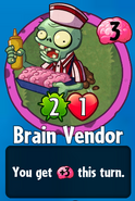 The player receiving Brain Vendor from a Premium Pack