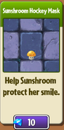 Sun-shroom's costume in shop (note that it refers to Sun-shroom as female despite it being a male)