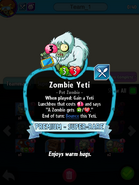 Zombie Yeti's statistics