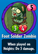 The player receiving Foot Soldier Zombie from a Premium Pack