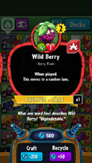 Wild Berry's statistics
