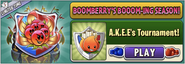 A.K.E.E. in an advertisement for A.K.E.E.'s Tournament in Arena (BoomBerry's Booom-ing Season)