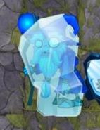 Wizard Zombie in an ice block