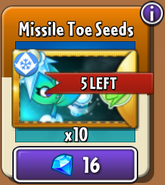 Missile Toe's seeds in the store