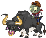 An HD Zombie Bull Rider on a Rodeo Legend Zombie