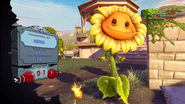 Vanquish screen the player receives when they get vanquished by a Sunflower