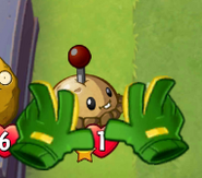 Gardening Gloves being played on Potato Mine