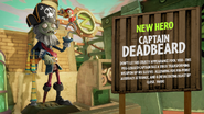 An advertisement featuring Captain Deadbeard