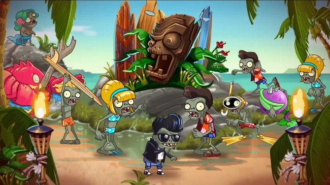 Plants vs Zombies 2 It's About Time Gets Big Wave Beach Update!!