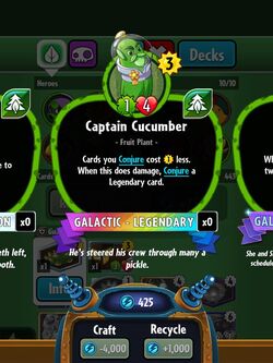 Best cucumber ever : r/PvZHeroes