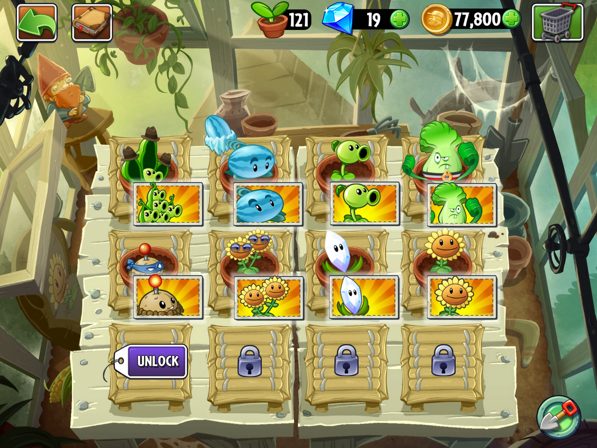 Gameplay video of Plants vs. Zombies 2