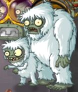 Treasure Yeti next to a Yeti Imp