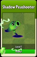 Shadow Peashooter's animation when it is ready to level up