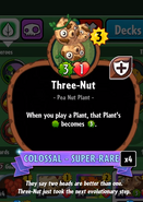 Three-Nut's statistics