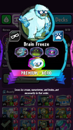 Brain Freeze's statistics