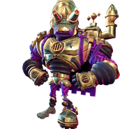 Midas Tough, a legendary costume for the Super Brainz awarded for completing the prize map