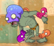 Octo Zombie after throwing an octopus