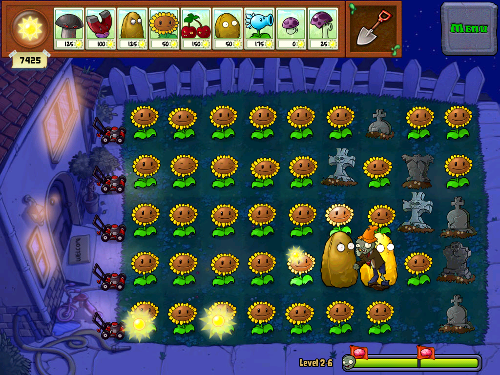 Plants vs Zombies 2 - Sunflower Leveling Up 