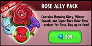 Winter Squash on the advertisement for the Rose Ally Pack