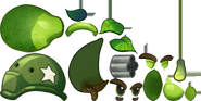 Gatling Pea's textures