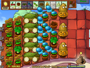 Won with maxed out sun bank, lost some Tall-nuts (blame the Zombonis.)