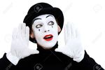 A mime.