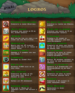 Logros (Plantas contra Zombis) | Wiki Plants vs. Zombies | Fandom