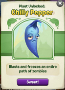 The player got the Chilly Pepper