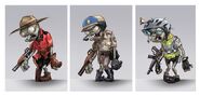 Concept arts of variants of the Foot Soldier (posted on Electronic Arts' website)