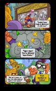 The third and final comic strip with the theme of Super Brainz in the plant mission "Zombopolis Apocalypse"