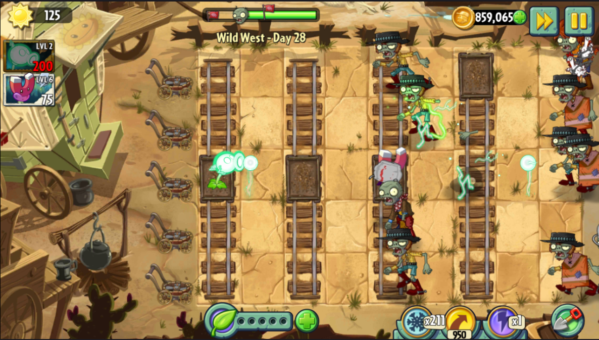 pvz 2 wild west day 23