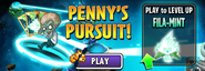 Fila-mint in an advertisement for Penny's Pursuit