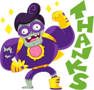 Official sticker from emojiTap & Plants vs. Zombies Stickers