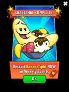 Banana Split on the advertisement for the Weekly Events