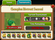 The prize map of Champion Blow-Out Season (with Zoybean Pod as the Grand Prize)