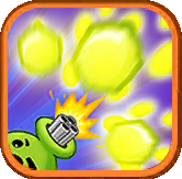 On the Superpower Pea upgrade icon