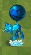 A Balloon Zombie frozen (only possible in this version)