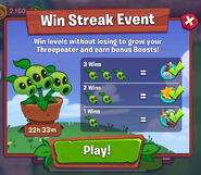 Threepeater's Win Streak Event information