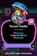 Parasol Zombie's statistics